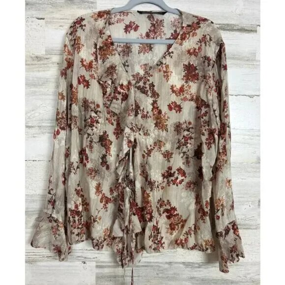 Peruvian Connection | Gemma Wrap Blouse - Picture 3 of 8